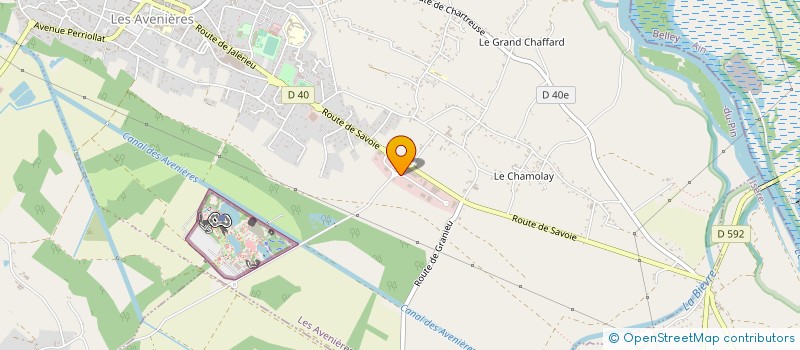 localisation de l'entreprise DV INVEST à LES AVENIERES VEYRINS-THUELLIN