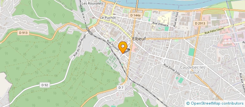 localisation de l'entreprise DV INVEST  ELBEUF