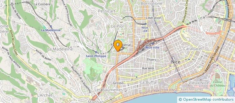 localisation de l'entreprise DV INVESTISSEMENT à NICE