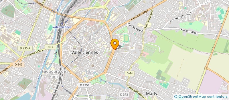 localisation de l'entreprise DV-LOG à VALENCIENNES