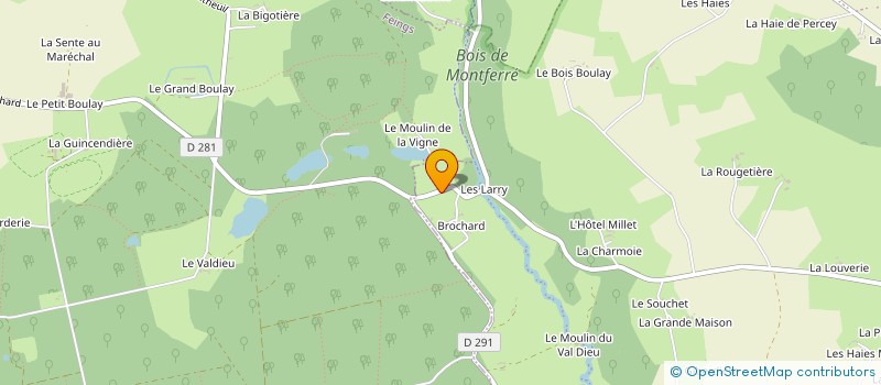 localisation de l'entreprise DV MENUISERIE 61 à LONGNY LES VILLAGES