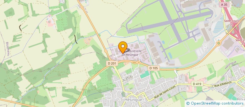 localisation de l'entreprise DV MUSIC  HESINGUE