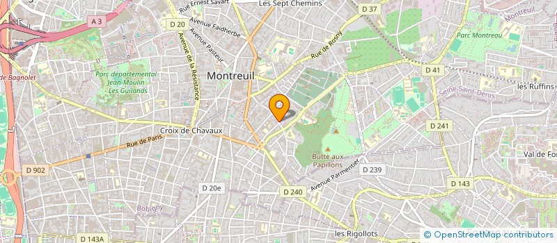 localisation de l'entreprise DV PHOTOGRAVURES à MONTREUIL