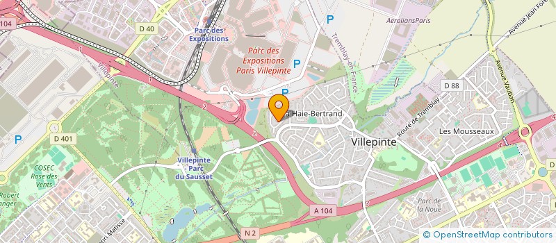 localisation de l'entreprise DV PRODUCTIONS ARTMAGIC à VILLEPINTE