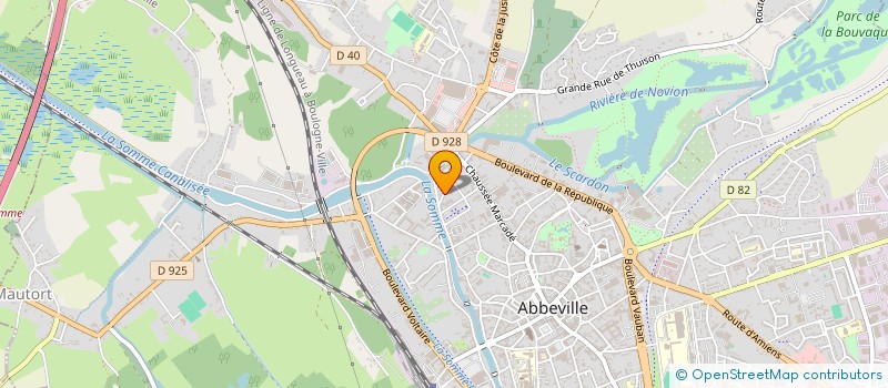localisation de l'entreprise DV SERVICES à ABBEVILLE