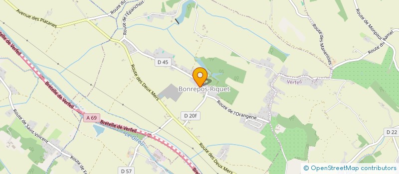 localisation de l'entreprise DV SERVICES  BONREPOS RIQUET