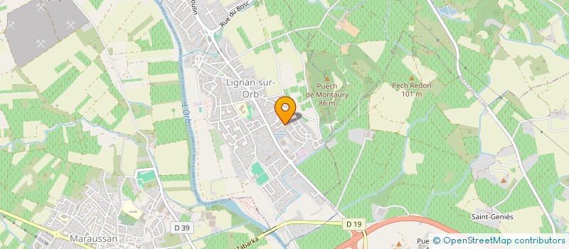 localisation de l'entreprise DV SP  LIGNAN-SUR-ORB