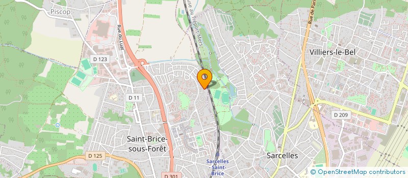 localisation de l'entreprise DV TRANSPORT à SAINT-BRICE-SOUS-FORET