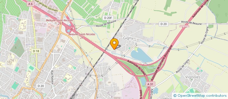 localisation de l'entreprise DV VILLEGIATURE à BEAUNE
