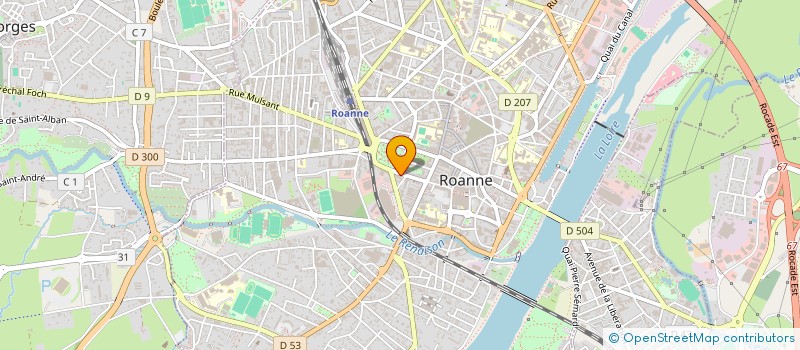localisation de l'entreprise DV2  ROANNE