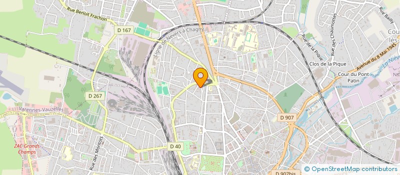 localisation de l'entreprise DV2000 à NEVERS