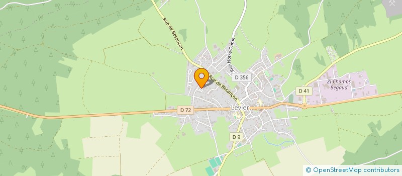 localisation de l'entreprise DV2J DE LA LOUE  CHAPELLE-D'HUIN