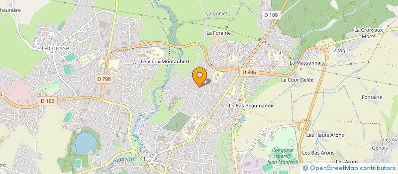 localisation de l'entreprise DV4 IMMO  FOUGERES