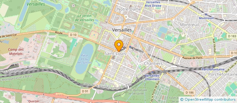 localisation de l'entreprise DV78 à VERSAILLES