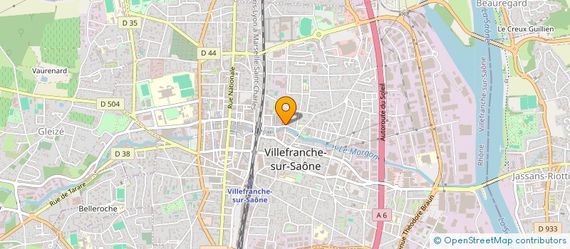 localisation de l'entreprise DVA à VILLEFRANCHE-SUR-SAONE