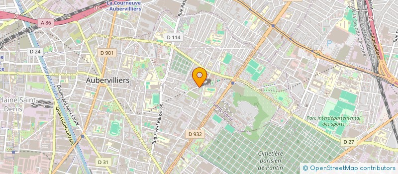 localisation de l'entreprise DVA CLASS à AUBERVILLIERS