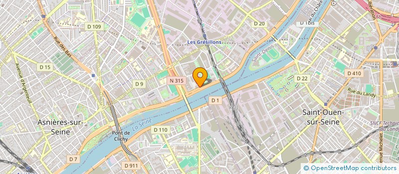 localisation de l'entreprise DVA TRANSPORTS à ASNIERES-SUR-SEINE