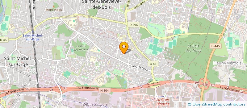 localisation de l'entreprise DVAR à SAINTE-GENEVIEVE-DES-BOIS
