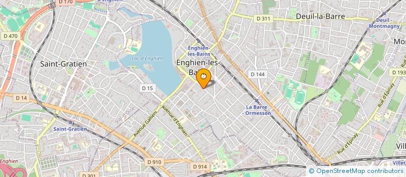 localisation de l'entreprise DVC à ENGHIEN-LES-BAINS