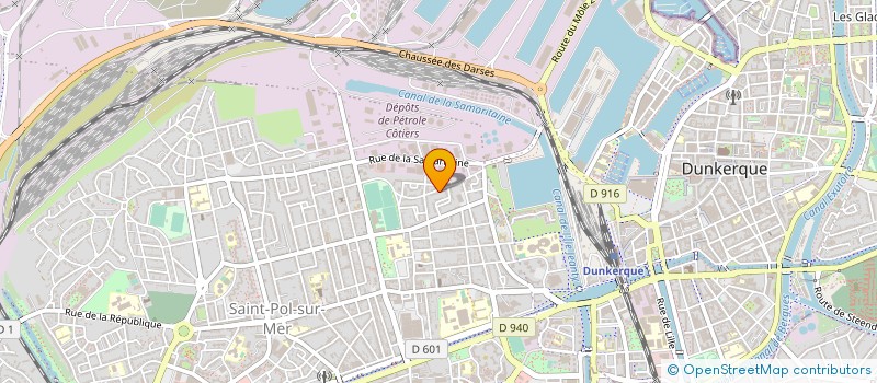 localisation de l'entreprise DVC TRANSPORTS à DUNKERQUE