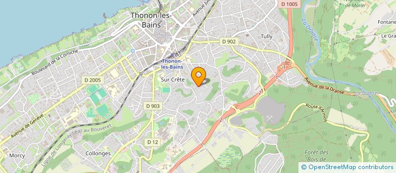 localisation de l'entreprise DVCONSEILS à THONON-LES-BAINS