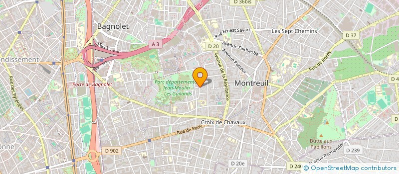 localisation de l'entreprise DVF à MONTREUIL