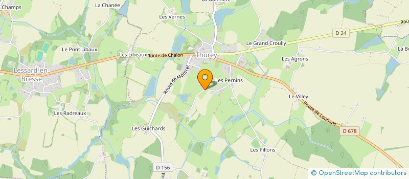 localisation de l'entreprise DVF ELECTRICITE  THUREY