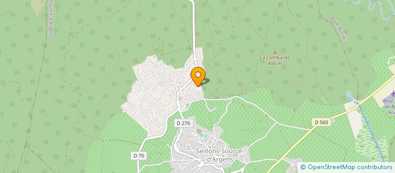 localisation de l'entreprise DVF IMMOBILIER  SEILLONS-SOURCE-D'ARGENS