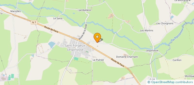 localisation de l'entreprise DVH  SAINT-FORGEUX-LESPINASSE