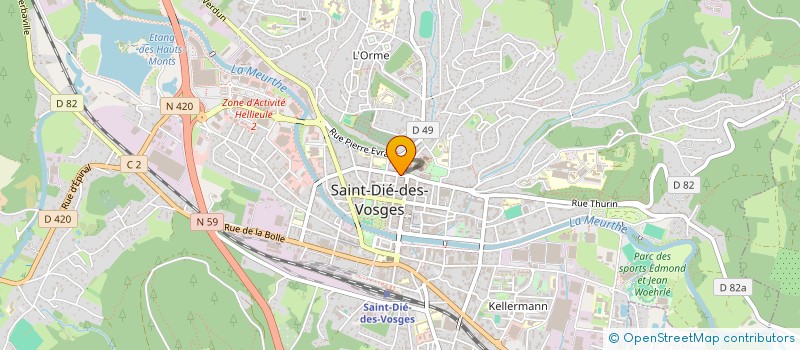 localisation de l'entreprise DVH  SAINT-DIE-DES-VOSGES