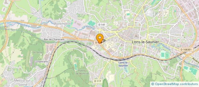 localisation de l'entreprise DVH HOLDING à LONS-LE-SAUNIER
