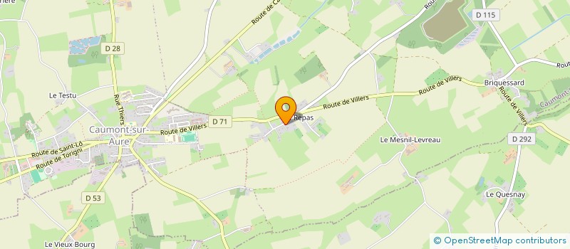 localisation de l'entreprise DVHABITAT  CAUMONT-SUR-AURE