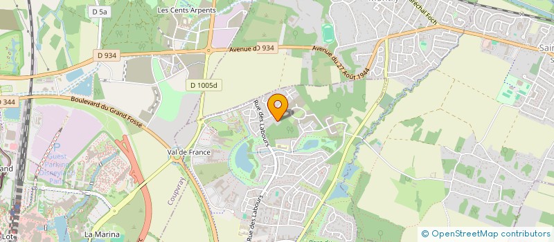 localisation de l'entreprise DVILLAGE  MAGNY-LE-HONGRE