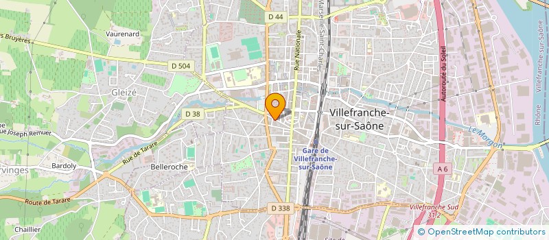 localisation de l'entreprise DVIN  VILLEFRANCHE-SUR-SAONE