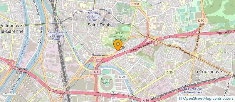 localisation de l'entreprise DVJM à SAINT-DENIS