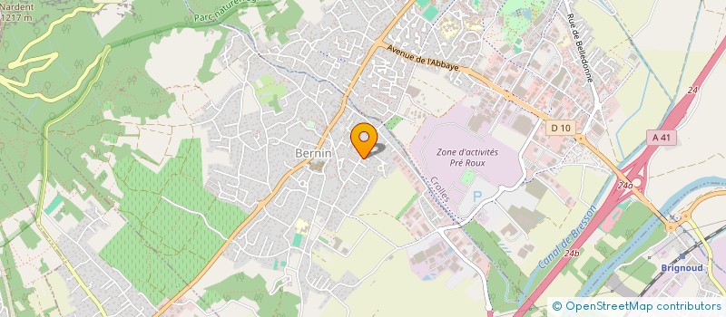 localisation de l'entreprise DVK  BERNIN