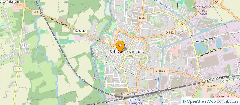 localisation de l'entreprise DVL à VITRY-LE-FRANCOIS