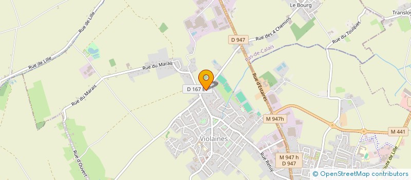 localisation de l'entreprise DVL  VIOLAINES