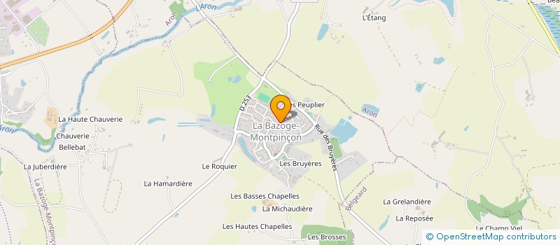 localisation de l'entreprise DVL  LA BAZOGE-MONTPINCON