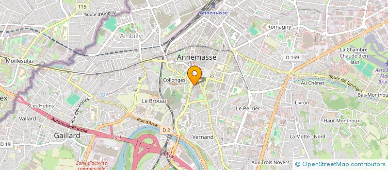 localisation de l'entreprise DVL DIFFUSION à ANNEMASSE