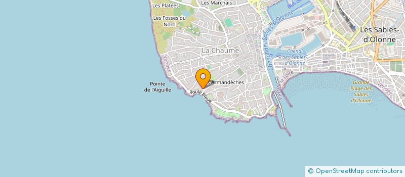 localisation de l'entreprise DVLMR ROUSSEAU à LES SABLES D'OLONNE