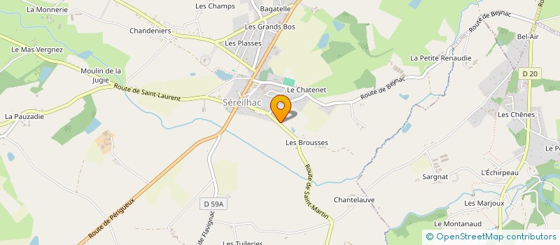 localisation de l'entreprise DVLS à SEREILHAC