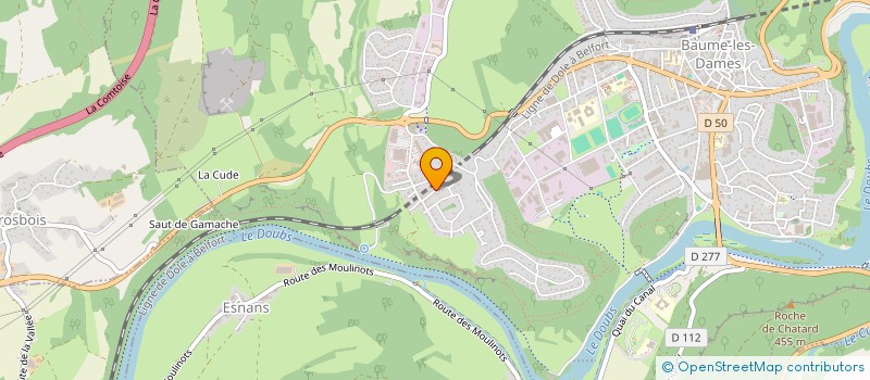 localisation de l'entreprise DVM SPORTS ET MODE  BAUME-LES-DAMES