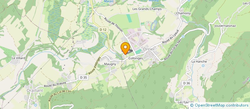 localisation de l'entreprise DVMA IMMO  ORCIER