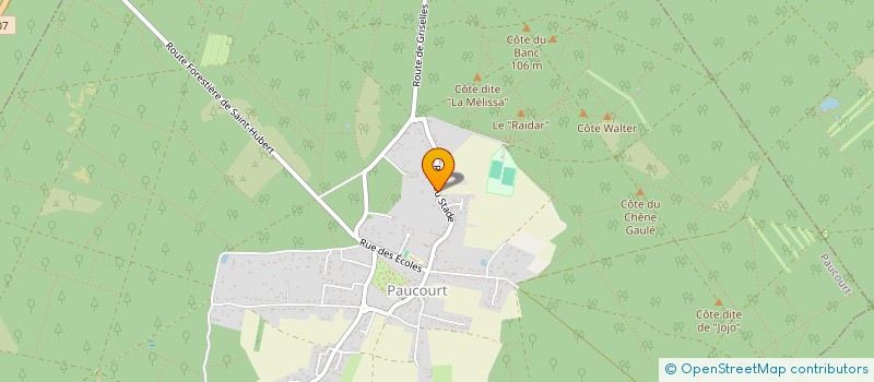 localisation de l'entreprise DVML  PAUCOURT