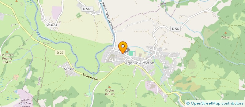 localisation de l'entreprise DVMR IMMO  AGEN-D'AVEYRON