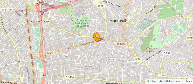localisation de l'entreprise DVNA STUDIO à MONTREUIL