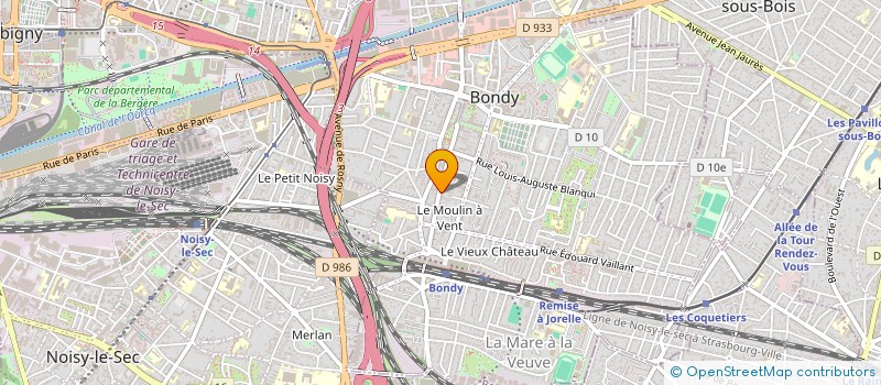 localisation de l'entreprise DVP  BONDY