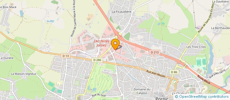 localisation de l'entreprise DVP à PORNIC