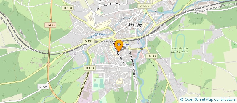 localisation de l'entreprise DVP DECORATION SUR VERRE ET PLASTIQUE à BERNAY